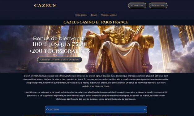 Qu’est‑ce qui rend le Cazeus Casino France différent des autres sites de jeu ?